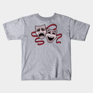 Comedy And Tragedy Theater Masks Kids T-Shirt